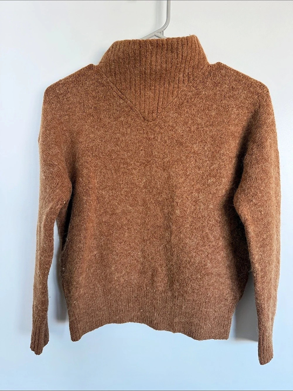 Madewell Dillon Mockneck Pullover Sweater Brown XXS